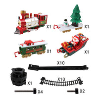 Electric Christmas Tree Train Set with Sounds and Lights Train Around Christmas Tree