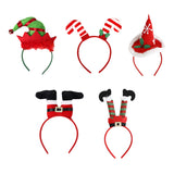 5Pcs Set Christmas Headband Head Hoop Party Props Hair Accessories Xmas Holiday Party Supplies