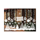 6-Style Christmas-Themes Window Stickers Xmas Decal Shop Xmas Party Wall Decor