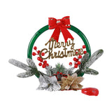 Christmas Wreath Light Dual Power Mode Hanging Christmas Garland Lights Xmas Decor Style 1