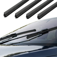 Set of 4Pcs 6mm Universal Car Bus Wiper Blade Refills Rubber Frameless Windshield Wiper Blade