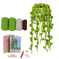 Crochet Kit for Beginners Hanging Potted Plants Crochet Starter Kit Style 3