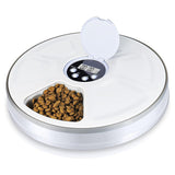 Automatic Pet Feeder 6 Meal Timed Pet Feeder for Cats Small Dogs