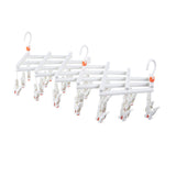 Foldable Hanger Laundry Pinch Hanger Multi-Functional Clothes Hanger White