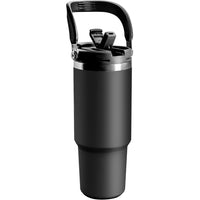 30 oz Insulated Tumbler wit Lid and Straw Vacuum Double Walled Water Bottle Black