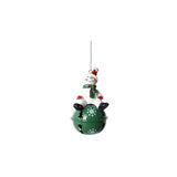 Christmas Painted Resin Bell Hanging Pendant Christmas Tree Decoration Creative Decorations Snowman Style