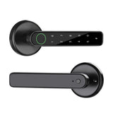 Fingerprint Door Lock APP/Biometric/Passcode/Key Entry Lock Smart Bluetooth Door Knob Handle for Home Room Black