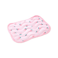 Pet Cooling Mat Breathable Ice Sleeping Pad for Cats Dogs Pink