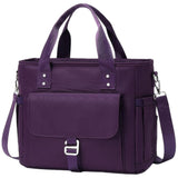 Insulated Lunch Bag Leakproof Lunch Tote Bag with Removable Shoulder Strap for Work Picnic Hiking Purple