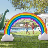 Inflatable Rainbow Sprinkler Toy Large Outdoor Water Toy for Kids