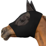 Horse Face Cover Horse Fly Mask Equine Mask Veil Black