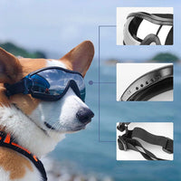 Dog Sunglasses Pet Goggles Protection Glasses Eye Wear with Adjustable Strap