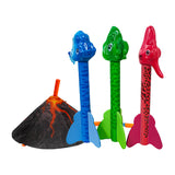 Dinosaur Rocket Launching Toy Kids Outdoor Play Toy