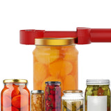 Retractable Jar Opener Magnetic Bottle Opener Can Opener Kitchen Gadgets for Weak Hands Red