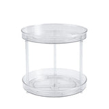 2-Tier Lazy Susan Turntable Spice Rack Cabinet Storage Tray Organizer for Kitchen Countertop