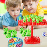 Two-Player Frog Balance Game Toy Set Parent-Child Interactive Family Tabletop Puzzle Game Red