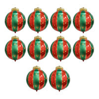 10Pcs Christmas Hanging Balloons Reusable Aluminum Foil Balloon Ornaments Party Decorations Supplies