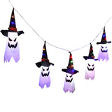 3M Halloween String  Light Hanging Ghost Hat Lamp Prop Party Decor White