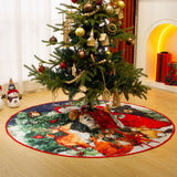 Christmas Tree Skirt Xmas Tree Decoration Christmas Tree Mat Style 1