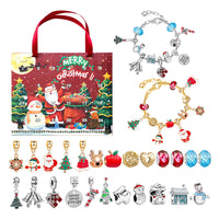 24 Days Christmas Countdown Calendar Advent Calendar Blind Box DIY Bracelet Jewelry Making Kit Style 2