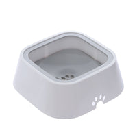 1.5L Pet Dog Water Bowl No Spill Dog Water Bowl Slow Water Feeder Gray