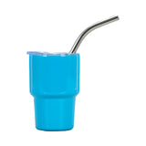 3Pcs Mini Stainless Steel Tumbler Cup Set with Straw and Lid for Party Outdoor Style 1