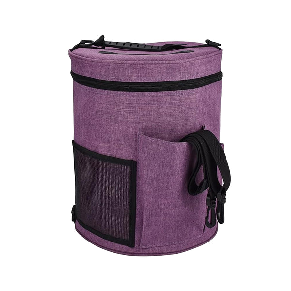 Large Capacity Knitting Tote Storage Bag Portable Yarn Organizer with Shoulder Strap Yarn Bags