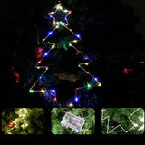 3Pcs Christmas Tree Lights with Timer Function Battery Operated LED  Fairy Hanging Light Holiday Party Decoration