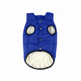 Winter Warm Dog Coat Pet Jacket Dog Clothes Dark Blue