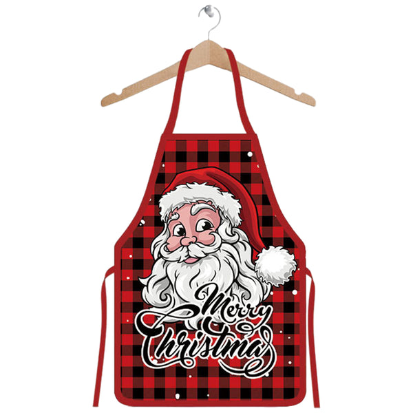 Christmas Apron Funny Cartoon Apron Style for Xmas Dinner Party Cooking Baking Barbecue Crafting Style 2