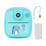 1080P HD Instant Printing Camera Selfie Video Camera Blue