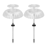 Set of 2Pcs Solar LED Lights Jellyfish Garden Stake Outdoor Lights Style 1