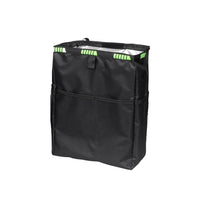 Hanging Car Trash Can with Storage Pockets Leakproof Universal Auto Garbage Bag Foldable Trash Bin Green