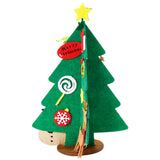 5Pcs Felt Christmas Tree DIY Set Felt Xmas Tree with Detachable Ornaments Home Holiday Decorations Style 1