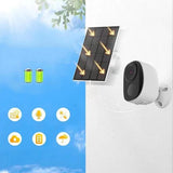 Solar WIFI Security Camera Outdoor Battery Rechargeable Home Safety Camera with Color Night Vision