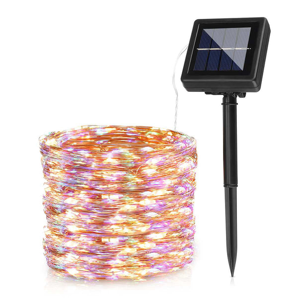 8 Modes Solar Fairy Lights 300LEDs String Light for Outside Garden Yard Decor Multicolor Light