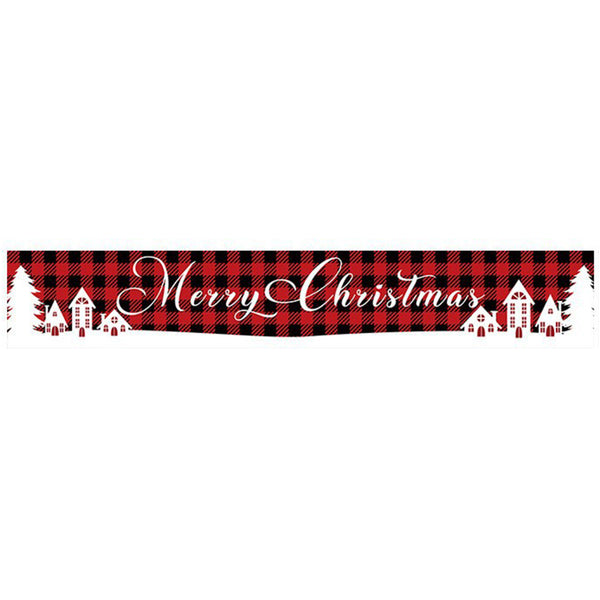 3M Merry Christmas Banner Xmas Outdoor Flag Hanging Decoration Style 1