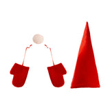 Christmas Hat Nose Gloves Decoration Set Christmas Tree Top Creative Xmas Party Decoration