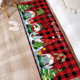 2Pcs Set Christmas Kitchen Door Mat Anti-Slip Floor Mat for Bathroom Home Styel 1