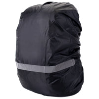 Hi-Visibility Backpack Rain Cover with Reflective Strip Waterproof Backpack Cover Black