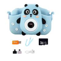 1080P HD Cute Animal Kids Digital Camera Toy Gift with 64G Memory Card Style 4