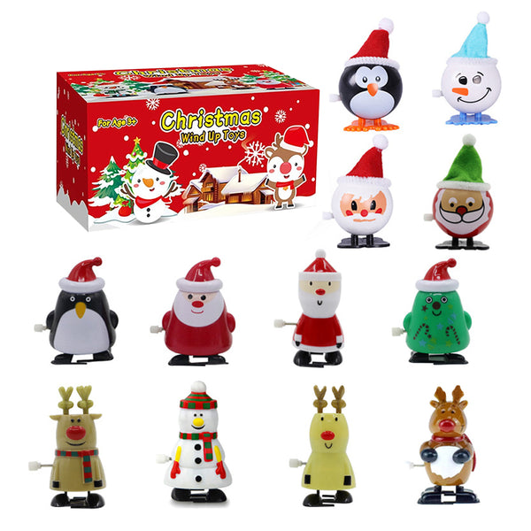 12Pcs Wind Up Decoration Set for Christmas Decoration Style 2