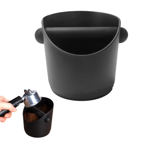 Espresso Knock Box Coffee Grounds Container with Removable Knock Bar Espresso Dump Bin