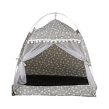 Portable Cat Tents Cat House Foldable Pet Nest for Small Cat Dog Gray