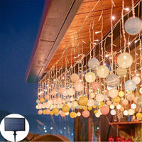 Solar Christmas Cotton Ball LED String Light Fairy Light Party Christmas Decorative Lights