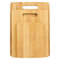 3Pcs Set Wooden Cutting Boards Chopping Boards for Kitchen Cooking Preparing