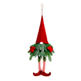 Christmas Tree Gnomes Ornament Long-legged Elf Door Hanging Wreath Pendant Xmas Decor