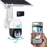 Solar Security Cameras 2.4G WiFi Motion Detection Camera with Night Vision