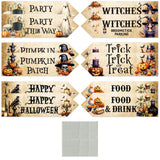 12Pc Set Halloween Arrow Signs Pumpkin Trick or Treat Party Decoration