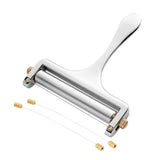 Adjustable Thickness Cheese Slicer with 2 Replacement Stainless Steel Cutting Wires